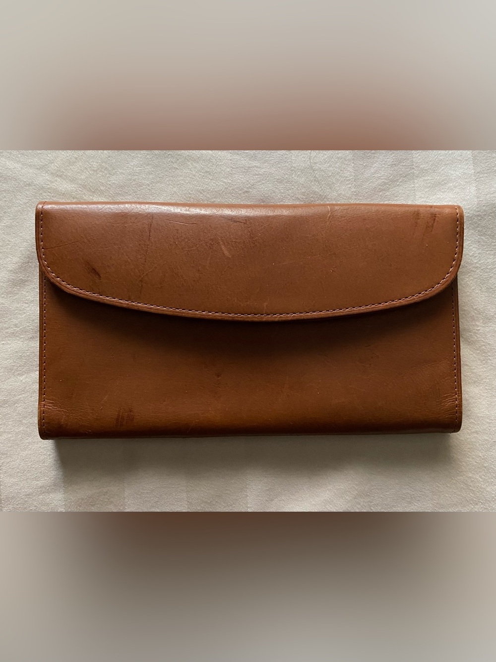 Coach Brown Leather Wallet with checkbook holder